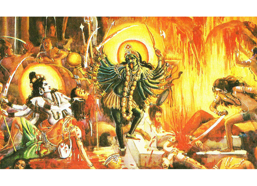 वीरभद्र तथा महा-काली द्वारा दक्ष यज्ञ विध्वंस वीरभद्र तथा महा-काली द्वारा दक्ष यज्ञ विध्वंस